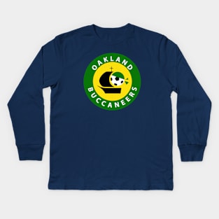 Defunct Oakland Buccaneers Socker 1976 Kids Long Sleeve T-Shirt